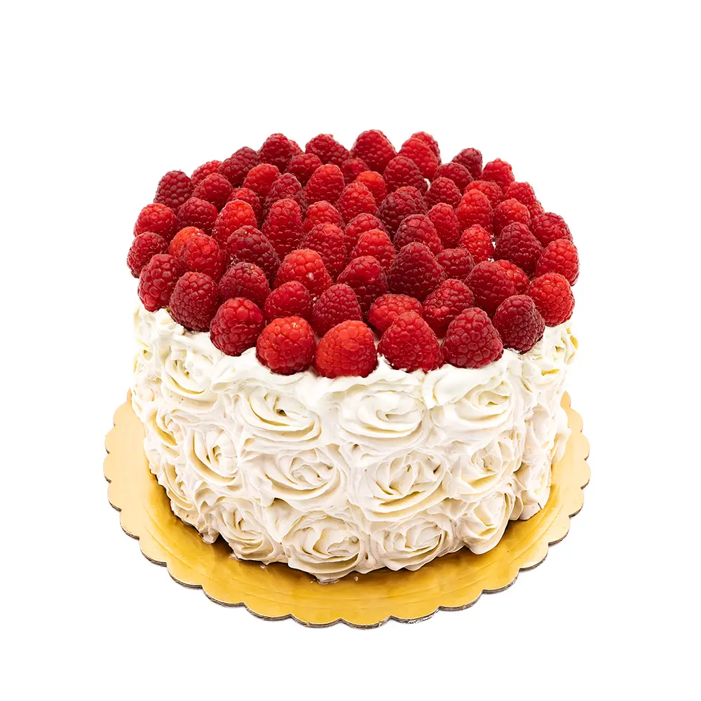 Raspberry Roses Cake