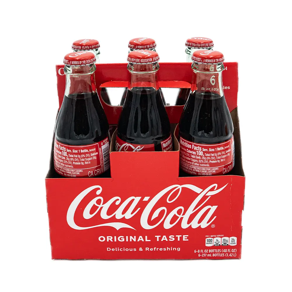 Coca Cola Glass, 6 x 8 oz