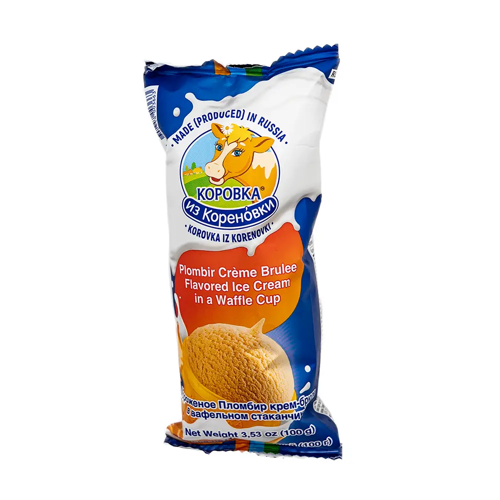 Korovka Plombir Creme Brulee Ice Cream