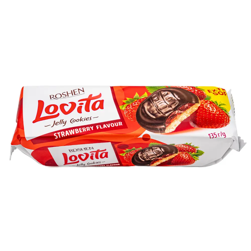 Roshen Lovita Srawberry, 135 g